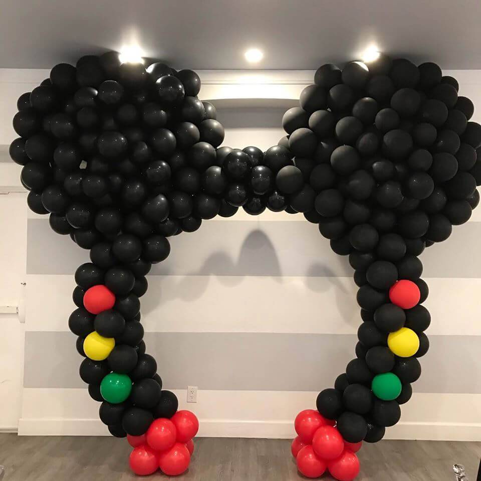 Mickey Mouse Club House Balloon Arch - The Brat Shack Party Store