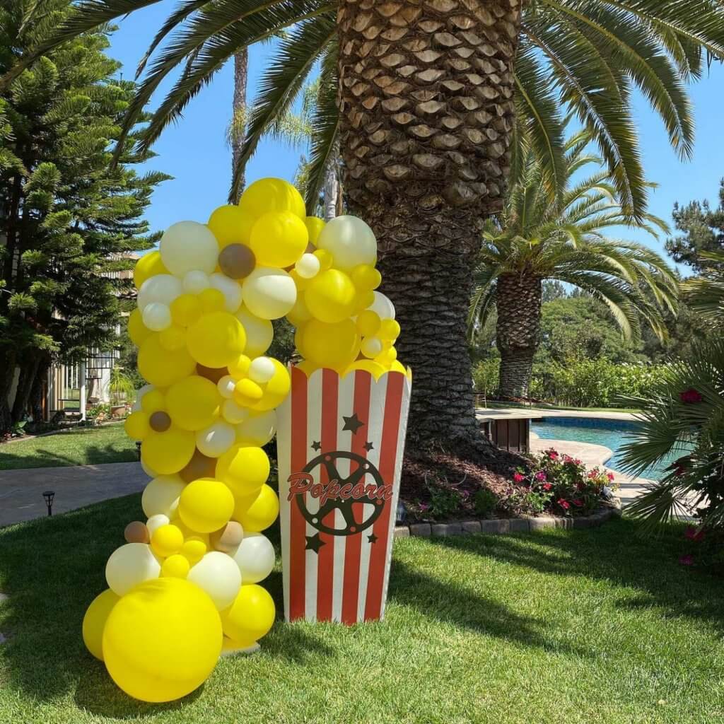 Ballon PopCorn - Décorations Ballons Thème Cinéma 